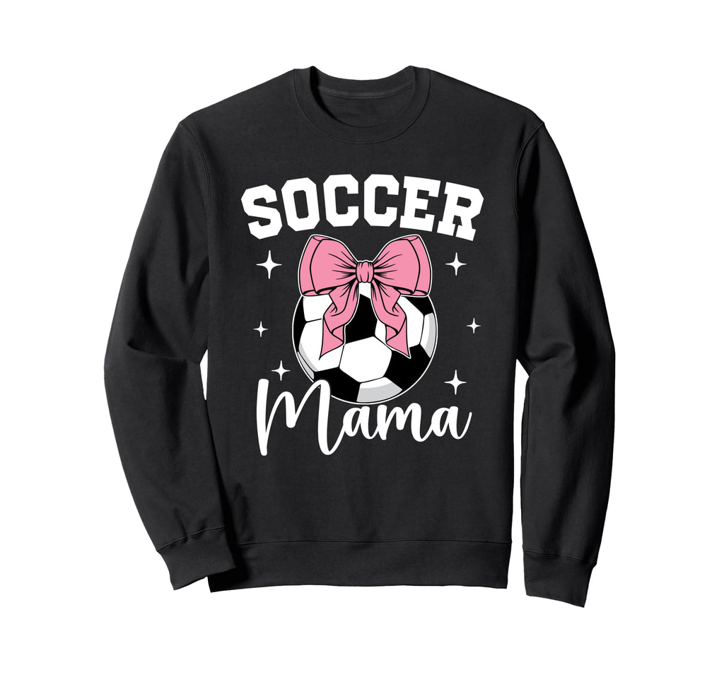 Soccer Mama Coquette Bow Soccer Mom Sweatshirt - Custom Art Print Unisex