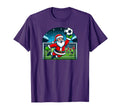 Goalkeeper Soccer Santa T-Shirt - Fun Novelty Design Unisex