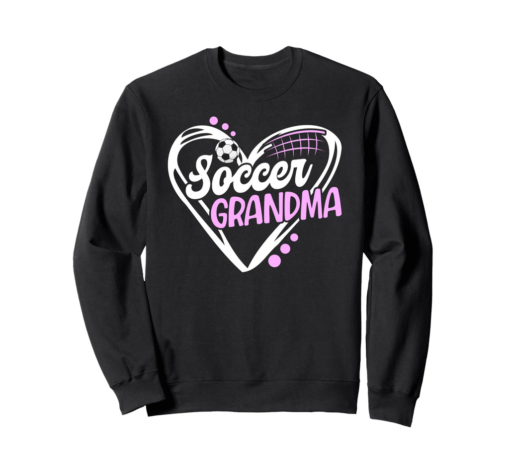 Soccer Grandma Heart Grandma Sweatshirt - Casual Everyday Wear for Adults