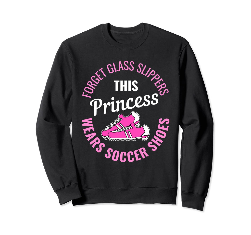 Soccer Shoes Princess Soccer Player Sweatshirt - Graphic Print Unisex