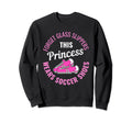Soccer Shoes Princess Soccer Player Sweatshirt - Graphic Print Unisex