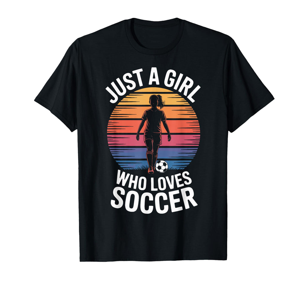 Just Who Loves Soccer Soccer Players T-Shirt - Graphic Print Men Women