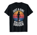 Just Who Loves Soccer Soccer Players T-Shirt - Graphic Print Men Women