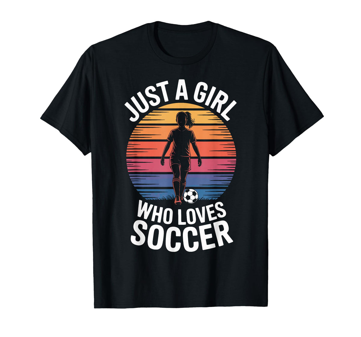 Just Who Loves Soccer Soccer Players T-Shirt - Graphic Print Men Women