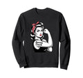 Female Soccer Coach Rosie Riveter Sweatshirt - Graphic Print Men Women