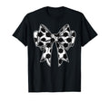 Soccer Ball Coquette Bow Game Day T-Shirt - Minimalist Print for Adults