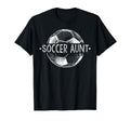 Soccer Aunt Family Matching Team Player T-Shirt - Graphic Print Unisex