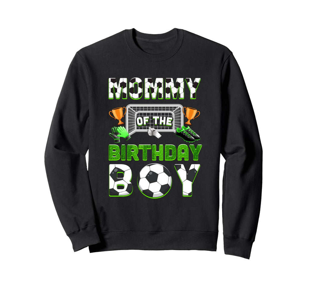 Mommy Birthday Soccer Family Sweatshirt - Minimalist Print for Adults