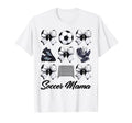 Soccer Mama Bow Soccer Mom Mommy T-Shirt - Casual Everyday Wear Unisex