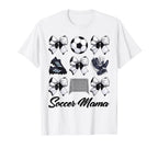 Soccer Mama Bow Soccer Mom Mommy T-Shirt - Casual Everyday Wear Unisex