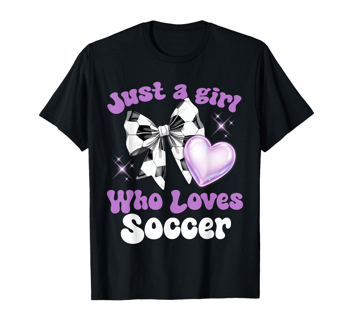 Just Who Loves Soccer Matching Soccer T-Shirt - Casual Everyday Wear Unisex