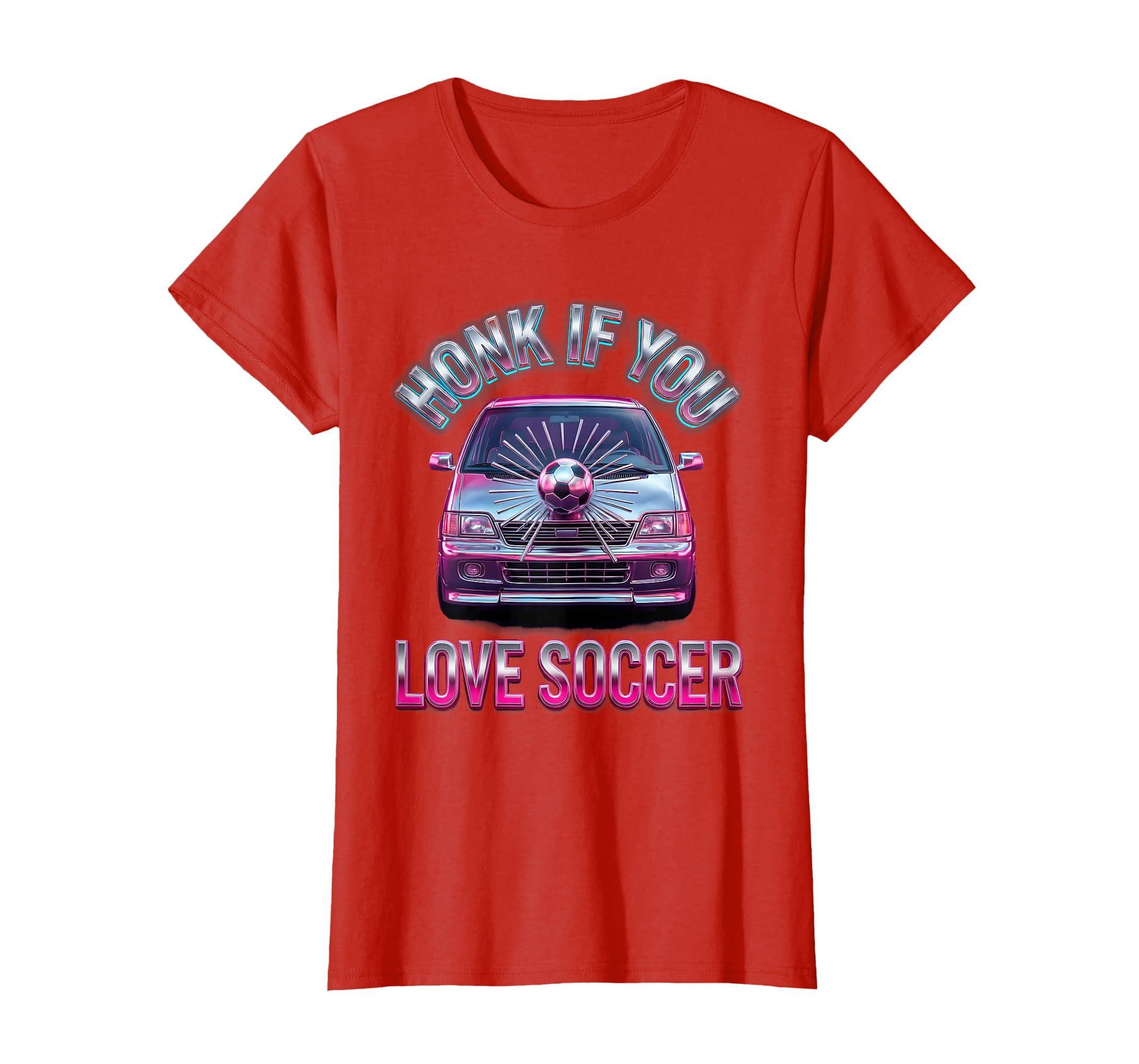 Honk If You Love Soccer Mom T-Shirt - Custom Art Print Men Women