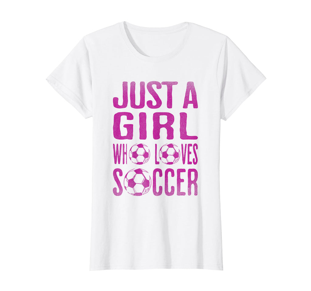 Just Who Loves Soccer Soccer Player T-Shirt - Aesthetic Graphic for Adults