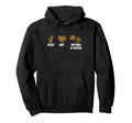 Peace Love Softball Soccer Softball Hoodie - Minimalist Print for Adults