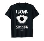 I Love Soccer I Heart Soccer T-Shirt - Trendy Graphic for Adults