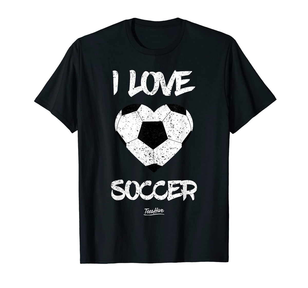 I Love Soccer I Heart Soccer T-Shirt - Trendy Graphic for Adults