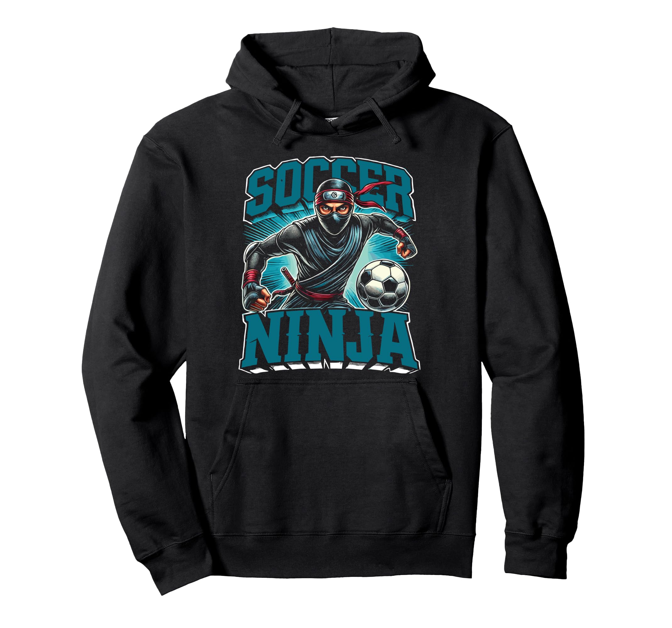 Soccer Ninja Goalkeeper Soccer Sport Hoodie - Custom Art Print Unisex