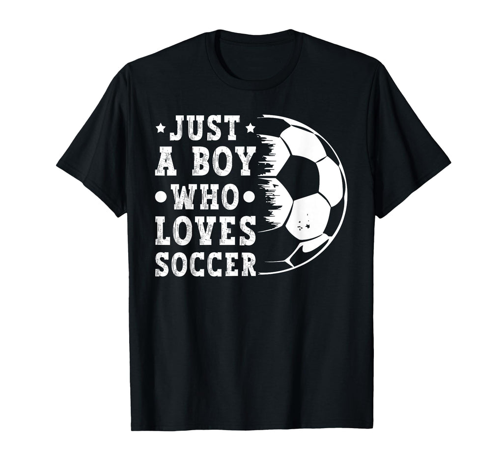 Just Who Loves Soccer Funny T-Shirt - Casual Everyday Wear for Adults