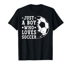 Just Who Loves Soccer Funny T-Shirt - Casual Everyday Wear for Adults