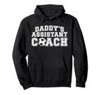 Daddys Assistant Coach Soccer Assistant Hoodie - Unique Graphic Men Women
