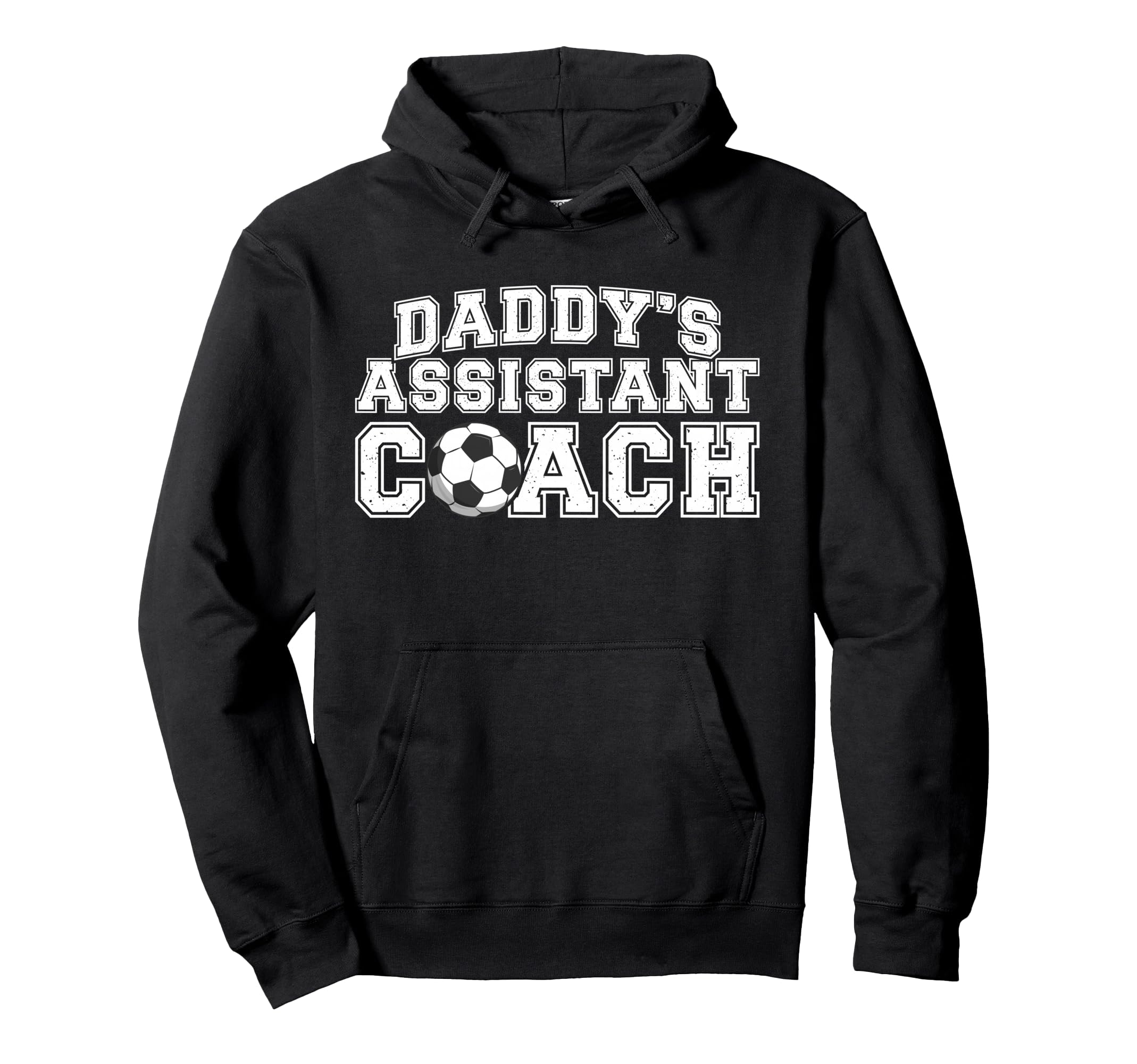 Daddys Assistant Coach Soccer Assistant Hoodie - Unique Graphic Men Women