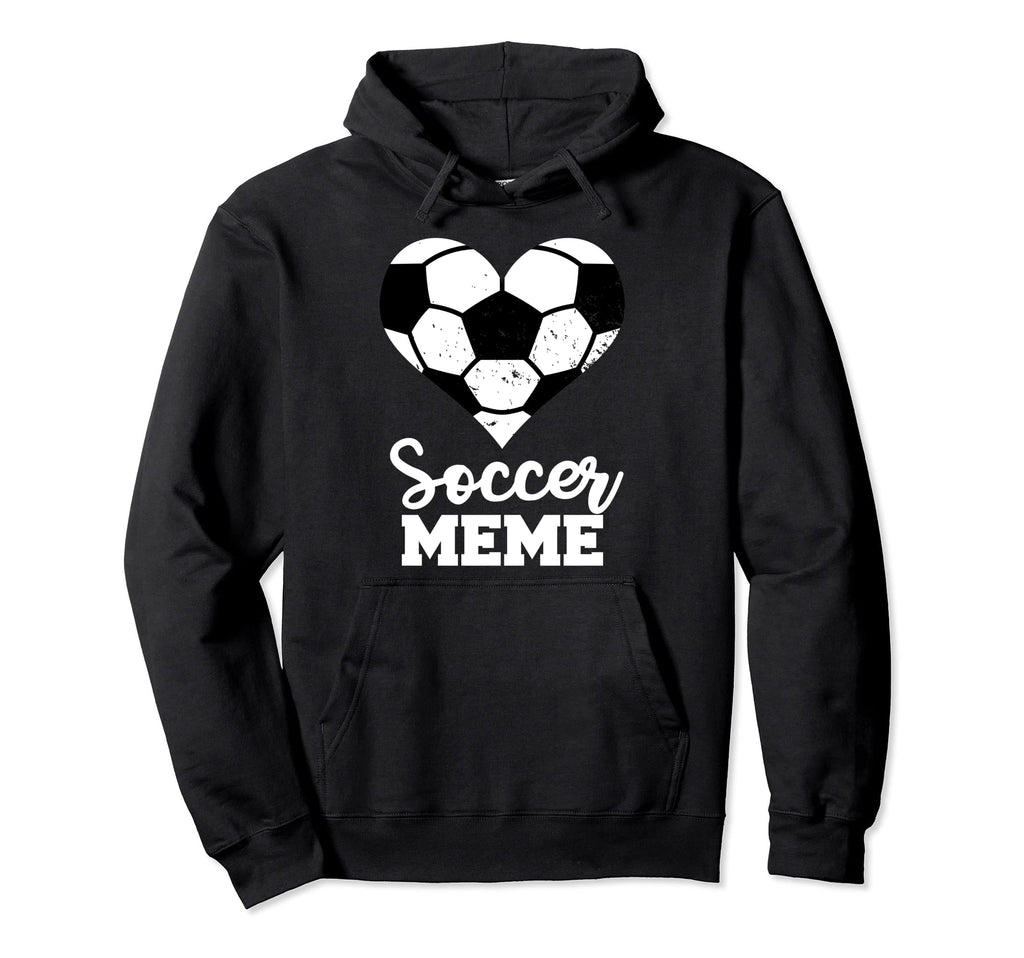 Soccer Meme Funny Soccer Heart Grandma Hoodie - Graphic Print for Adults