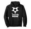 Soccer Meme Funny Soccer Heart Grandma Hoodie - Graphic Print for Adults