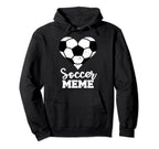 Soccer Meme Funny Soccer Heart Grandma Hoodie - Graphic Print for Adults