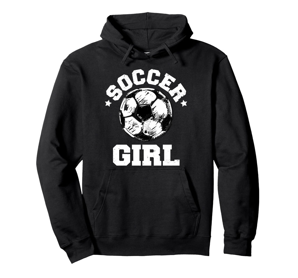 Soccer Funny Soccer Ball Distressed Hoodie - Streetwear Style Unisex