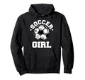 Soccer Funny Soccer Ball Distressed Hoodie - Streetwear Style Unisex