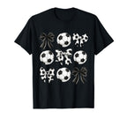 Coquette Soccer Mom Football Soccer T-Shirt - Casual Everyday Wear Unisex