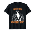 Midfielder Day Zombie Night Funny T-Shirt - Unique Graphic Unisex