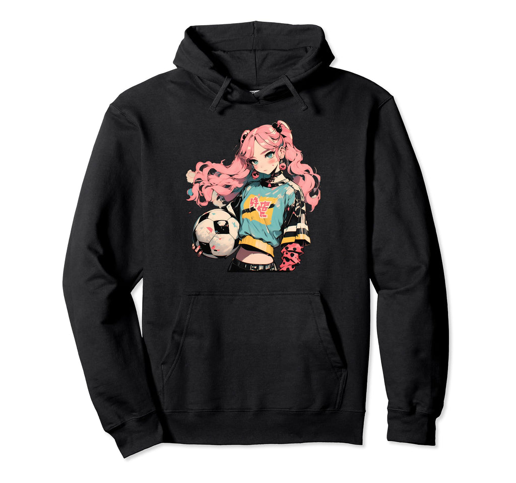 Soccer Funny Pastel Japan Anime Hoodie - Custom Art Print for Adults