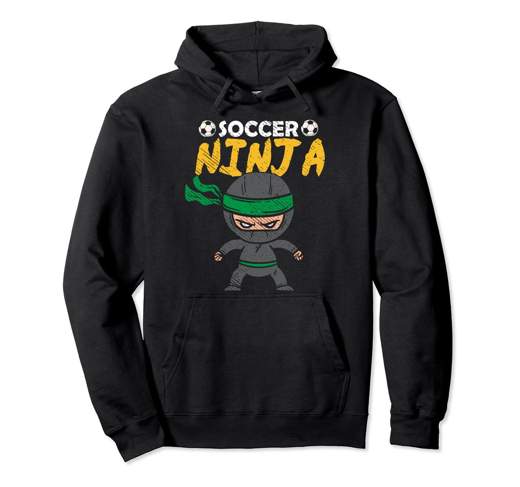Soccer Ninja Player Football Goalie Hoodie - Unique Graphic for Adults