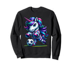 Soccer Unicorns Mom Aunt Sister T-Shirt - Streetwear Style Men Women