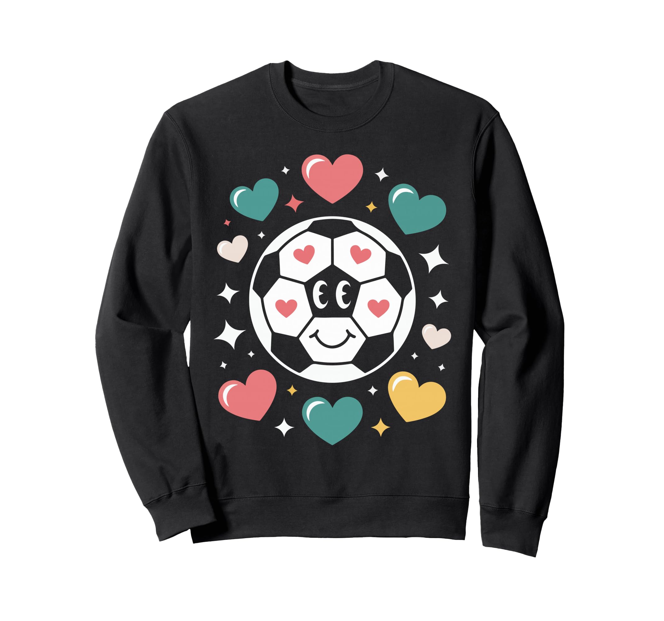 Funny Soccer Art Soccer Lover Player Sweatshirt - Trendy Graphic Unisex