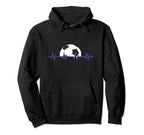 Soccer Heartbeat Football Player Hoodie - Aesthetic Graphic for Adults