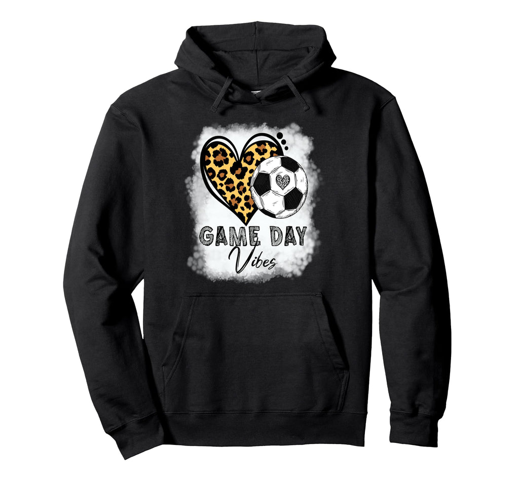 Bleached Soccer Game Day Vibes Hoodie - Casual Everyday Wear for Adults