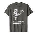 Kawaii Soccer Pug Skills Loading Dog T-Shirt - Minimalist Print Unisex