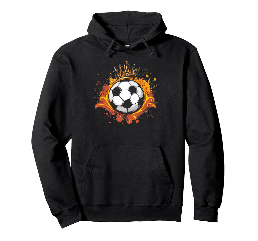 Awesome Soccer Ball Fit King Hoodie - Casual Everyday Wear Men Women