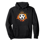 Awesome Soccer Ball Fit King Hoodie - Casual Everyday Wear Men Women