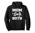 Mom Both Funny Soccer Cheer Mom Hoodie - Novelty Apparel Unisex