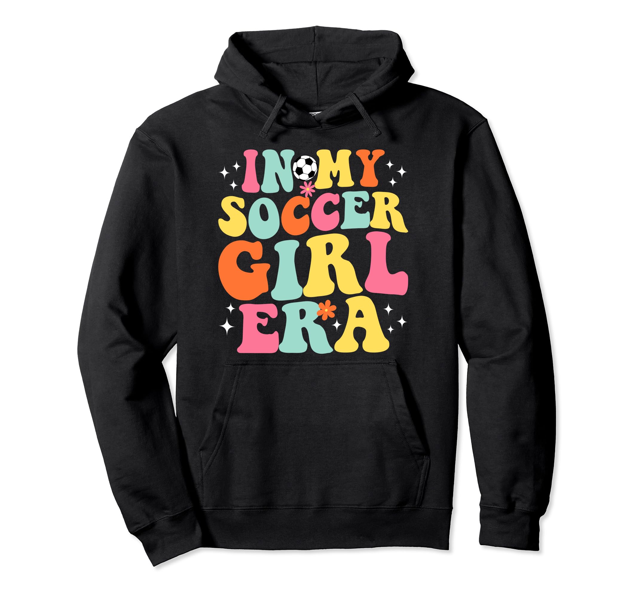 My Soccer Era Game Day Groovy Hoodie - Novelty Apparel for Adults