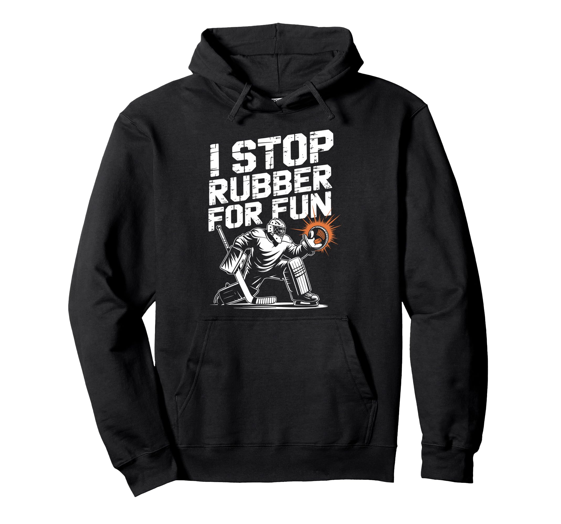 Ice Hockey Goalkeeper Saves Goalie Hoodie - Streetwear Style Unisex