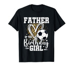 Father Birthday Soccer Ball Dad T-Shirt - Trendy Graphic for Adults