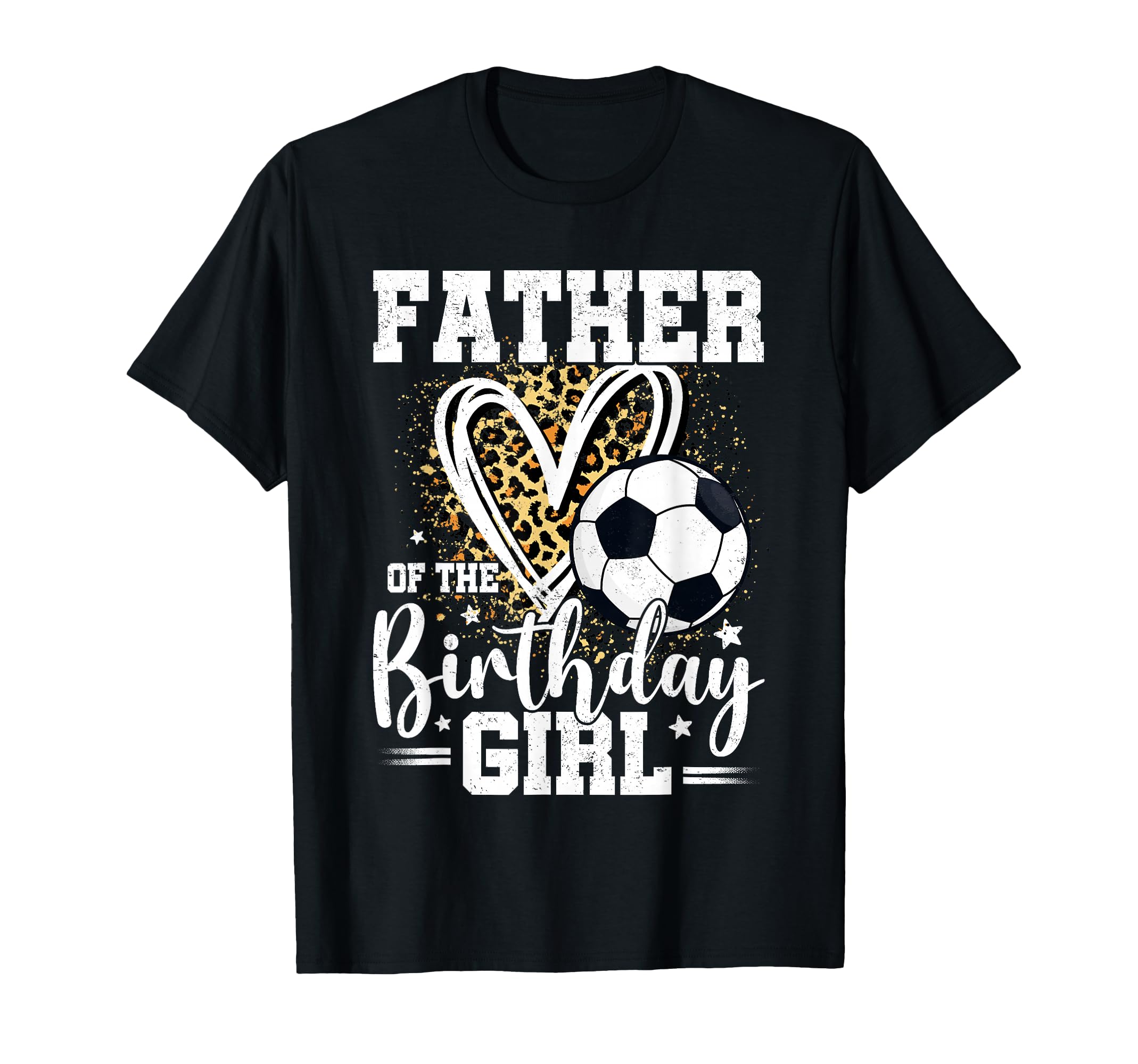 Father Birthday Soccer Ball Dad T-Shirt - Trendy Graphic for Adults