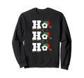 Family Soccer Santa Hat Sports Sweatshirt - Novelty Apparel Men Women
