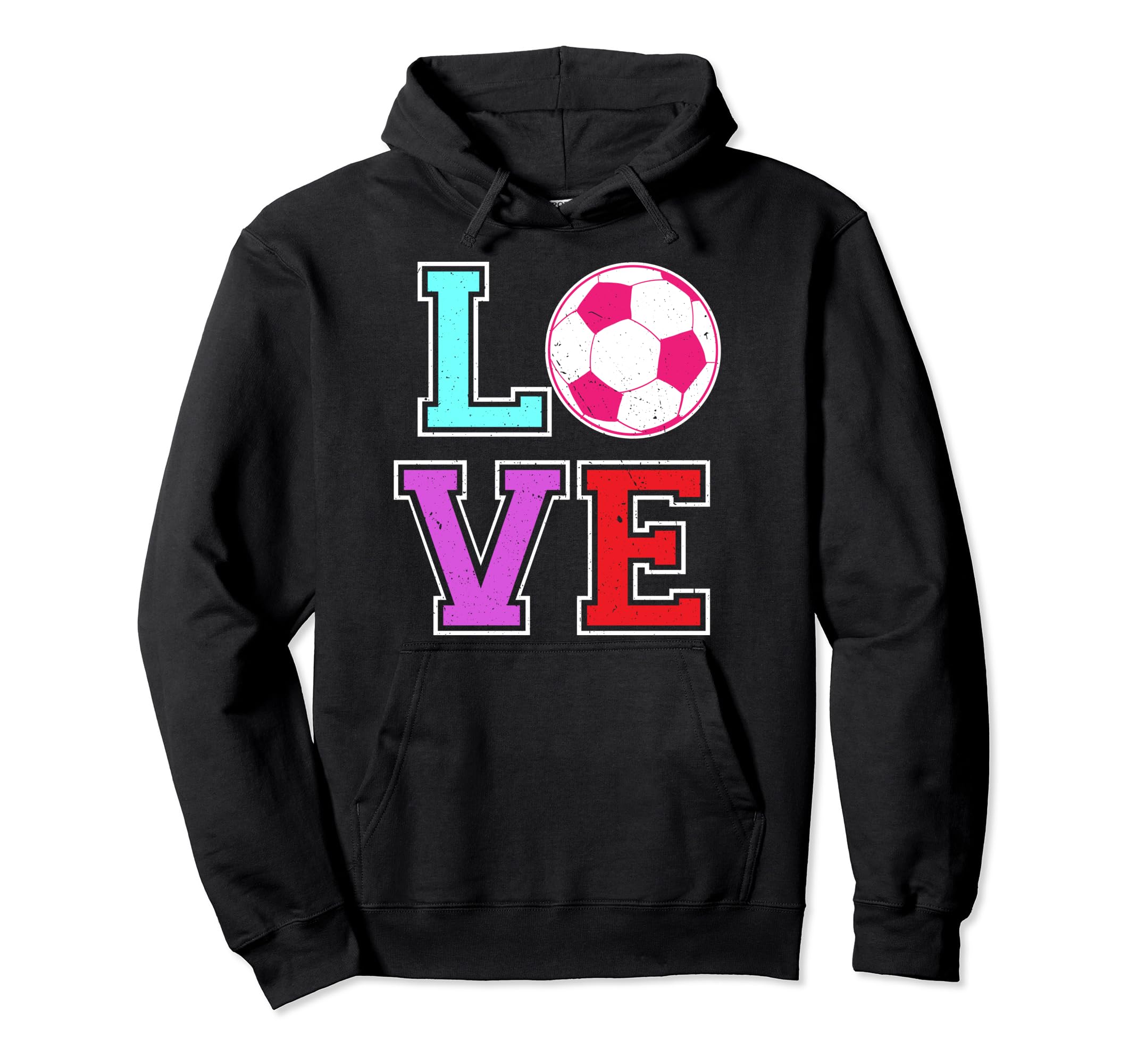 Love Soccer Football Shirts Sayings Hoodie - Streetwear Style for Adults