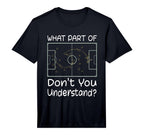 Mens Funny Soccer Coach Tactic T-Shirt - Fun Novelty Design Men Women