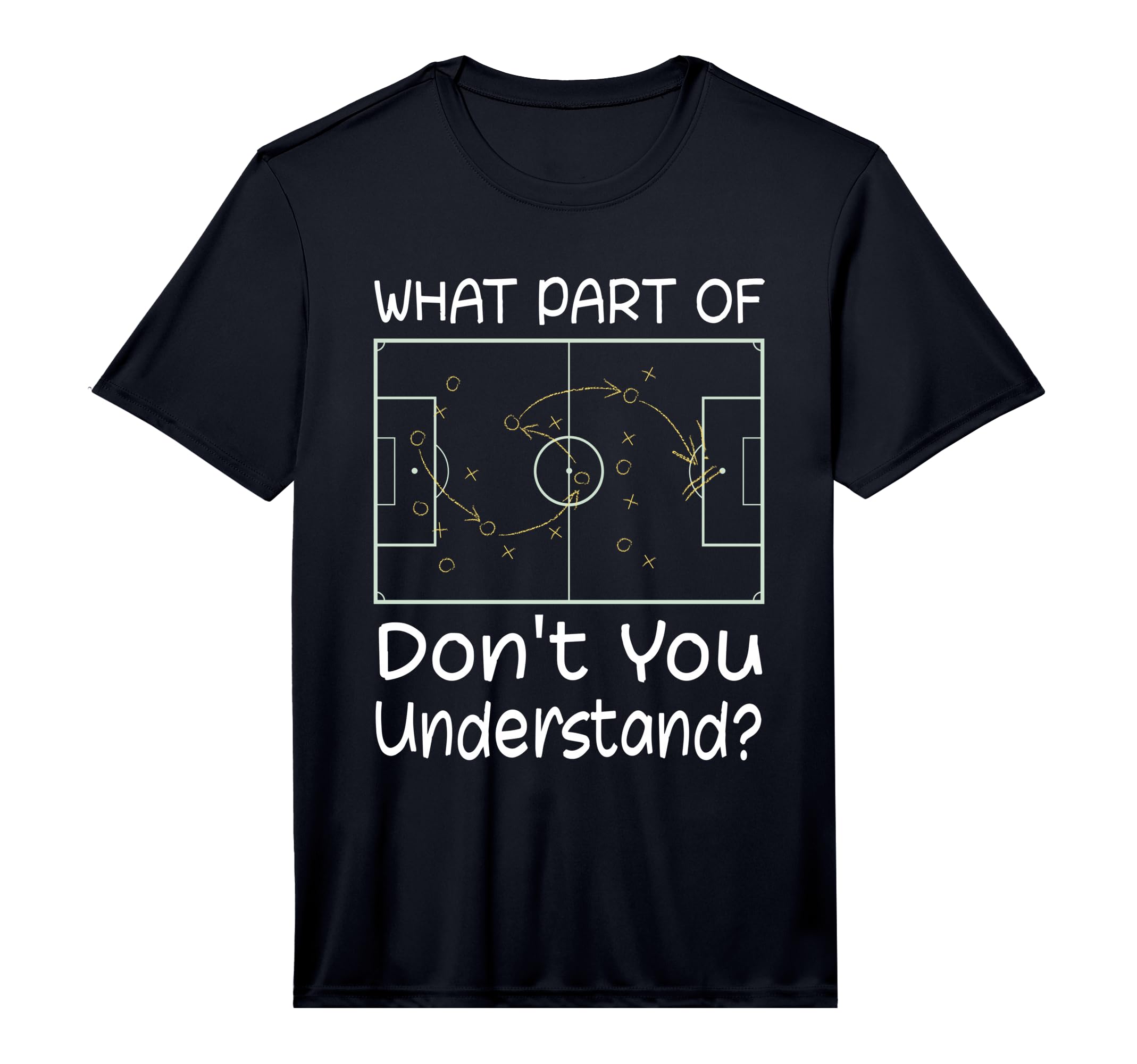 Mens Funny Soccer Coach Tactic T-Shirt - Fun Novelty Design Men Women